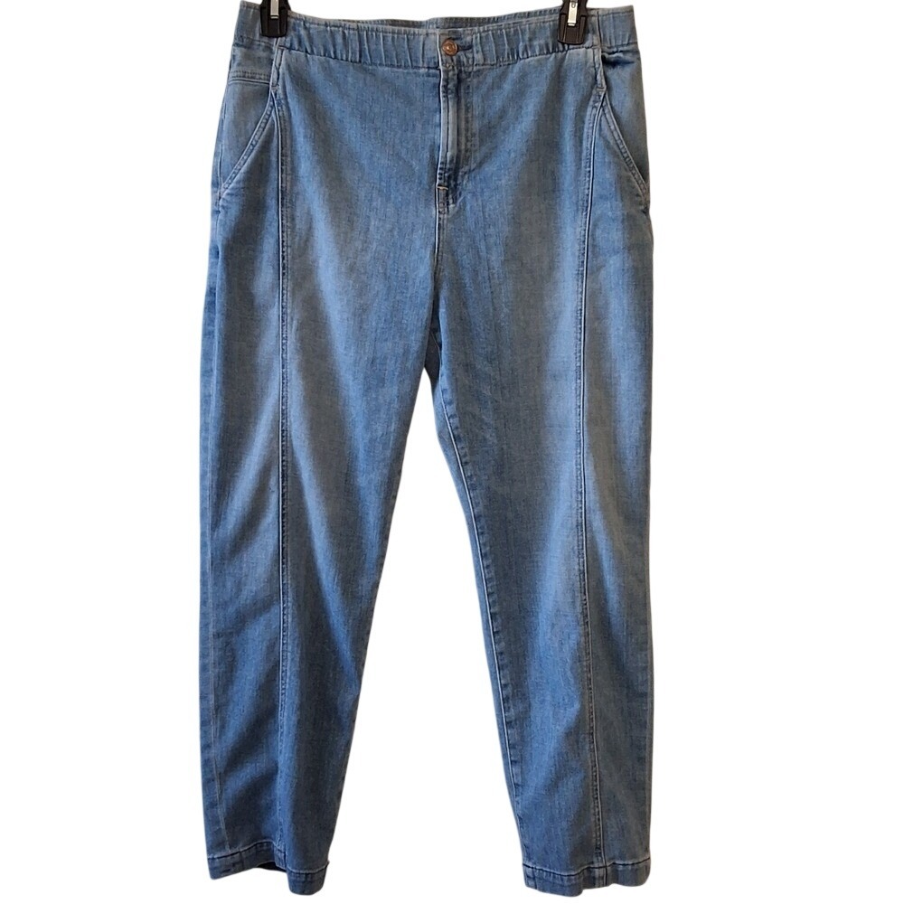 7 for all mankind Plus size 32 Denim Joggers Urban Everyday Casual Elastic Waist